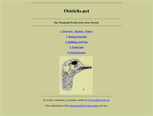 Tablet Screenshot of ostrichs.net